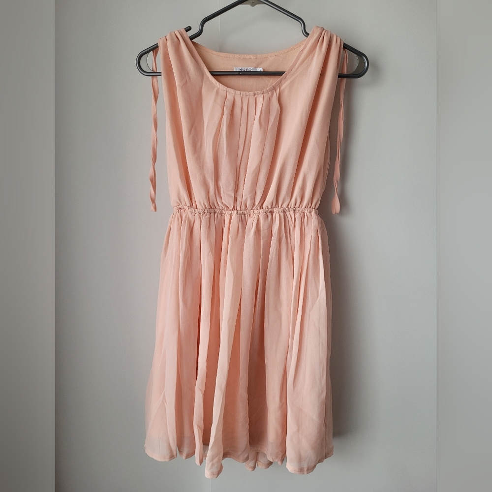 Pink Flowy Summer Mini Dress